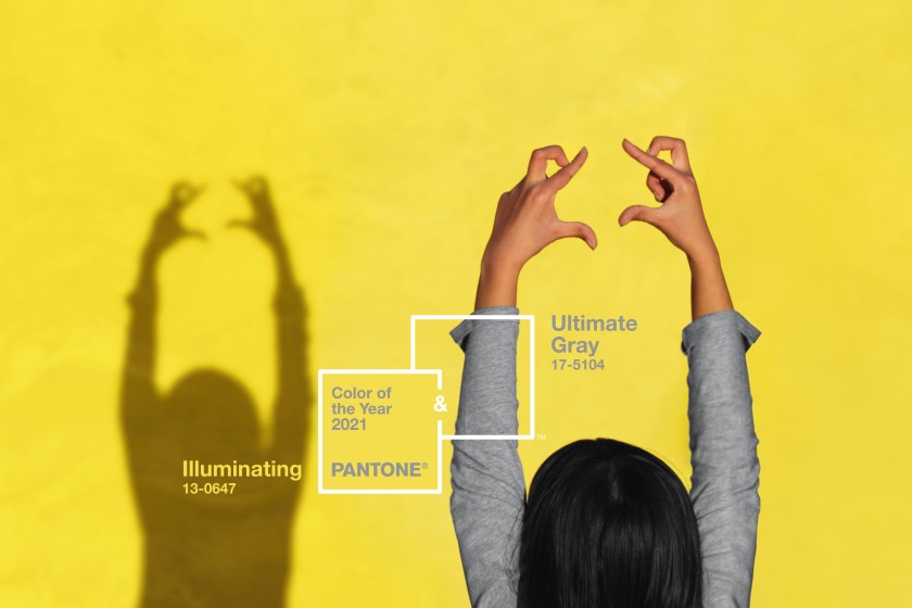 Los colores Pantone del año para 2021 son Ultimate Grey e Illuminating